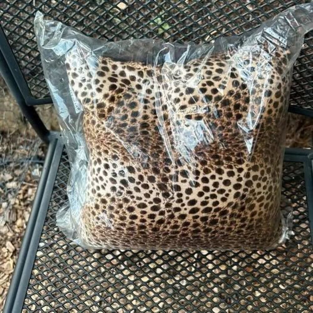 Leopard Animal Print Square Decorative Throw Accent